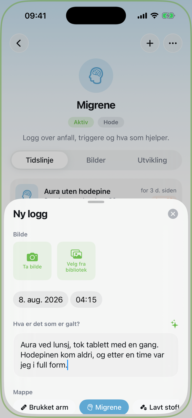 Ny logg i Frisk med KI-forslag